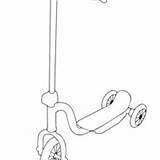 Coloring Scooter Pages Hellokids Transportation sketch template