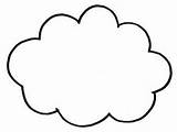 Cloud Clouds Coloring Colouring Clipart Pages Printable Sheet Drawing Kids Cloudy Template Color Print Shapes Snow Sheets Drawings Clip Craft sketch template