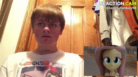 L Reactions Meeting Fluttershy In Real World 3d Animation Youtube