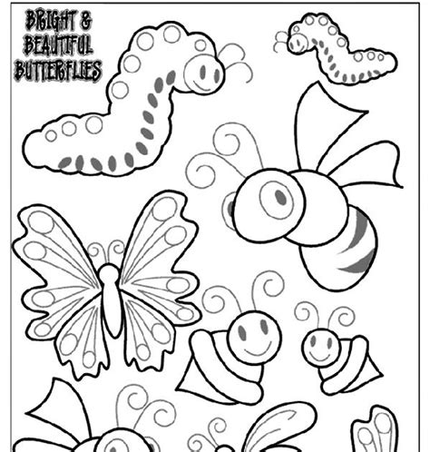 insect coloring pages  kindergarten  coloring page