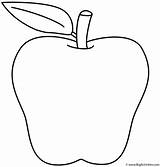 Apple Coloring Fruits Vegetables Apples Print sketch template
