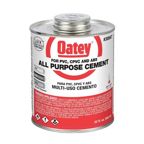 oatey  oz  purpose solvent cement   home depot