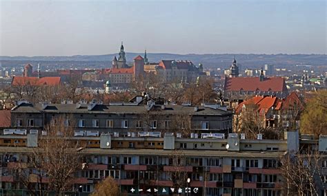 widok  podgorza krakow panorama virtual earth project