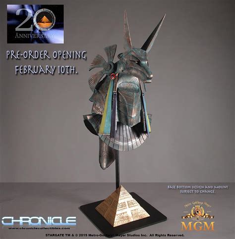mask  anubis stargate prop replica chronicle collectibles