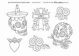 Dead Ofrendas Altar Calaveras Pdf Drawing Embroidery Pattern Hand Dia Patterns  Muertos Cempasuchil Los Etsy Coloring Drawings Mexican Designs sketch template