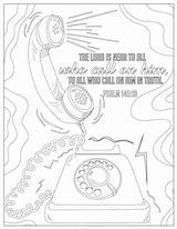 Coloring Verse Psalms Psalm sketch template