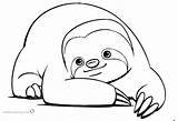 Sloth Coloring Pages Cute Printable Rest Kids Color Print Bettercoloring sketch template
