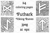 Runes Futhark sketch template