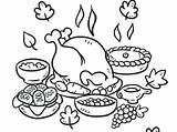 Dinner Coloring Thanksgiving Pages Family Getcolorings Feast Print Getdrawings Drawing sketch template