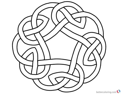 celtic knot circle coloring pages  printable coloring pages