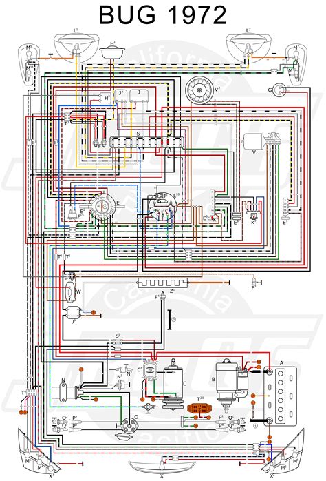 vw tech article  wiring diagram vw beetle accessories electric car engine vw pointer vw