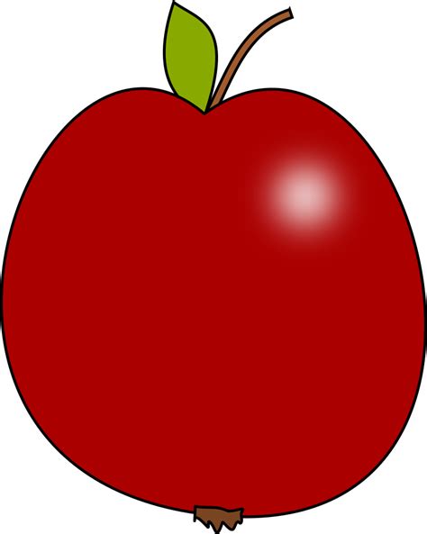 Onlinelabels Clip Art Red Apple