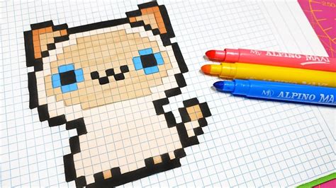 Handmade Pixel Art How To Draw A Kawaii Cat Pixelart