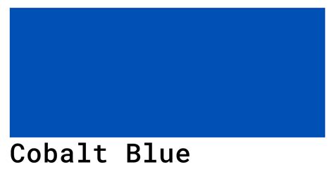 cobalt blue color codes  hex rgb  cmyk values