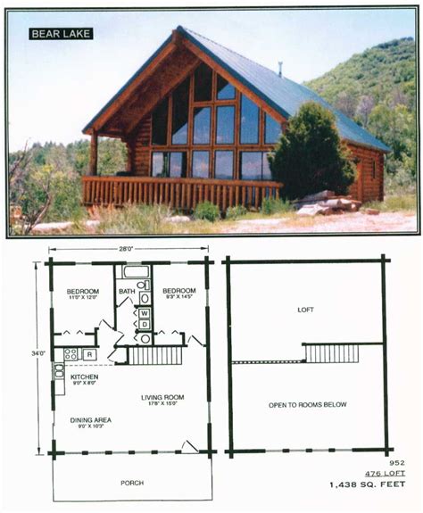 lake cabin floor plans  story image