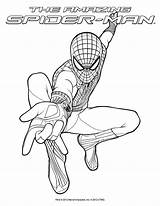 Spiderman Insertion sketch template