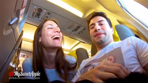 risky blowjob in a plane to berlin mile high club amateur