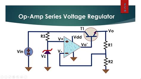 op amp series voltage regulator design youtube