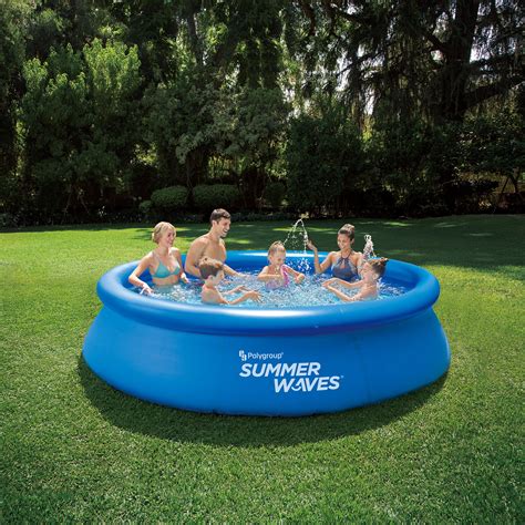 Summer Waves Inflatable Pool Quick Set Above Ground Swimming Pool 12x30
