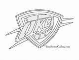 Thunder Nba Logo Stencil Oklahoma City sketch template