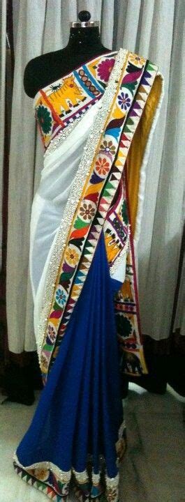 kutchi handwork embroidery saree saree designs indian designer wear