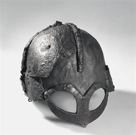 complete viking helmet   gjermundbu museum