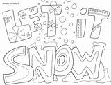 Coloring Winter Pages Snow Christmas Printable Wonderland Kids Color Cute Plow Sheets Doodle Crayola Let Printables Alley Hephaestus Adult Getcolorings sketch template