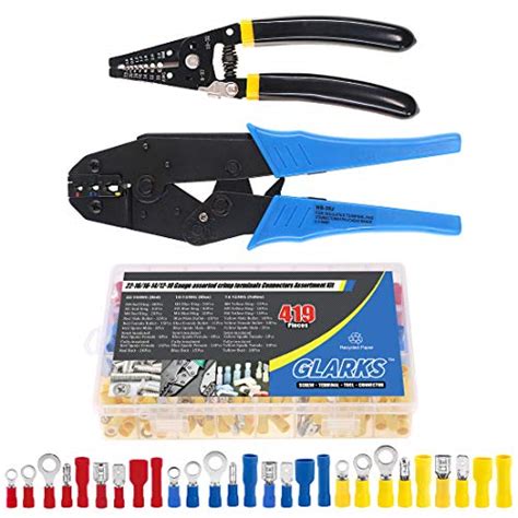 Glarks Wire Terminals Crimping Tool Set Insulated Wire Terminals