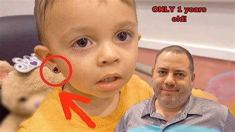 Jayden Gets His Ear Pierced Prank On Dad Youtube
