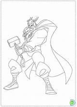 Coloring Thor Dinokids Close sketch template