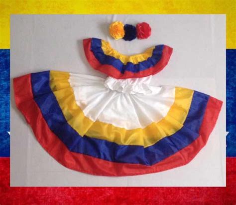Traje Típico Venezuela Tricolor Niñas Bs 370 000 00 En