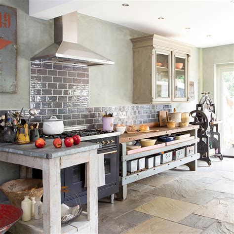 characterful kitchen  upcycled furniture  vintage finds