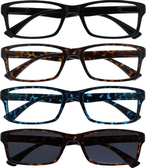 the reading glasses company black brown blue readers with