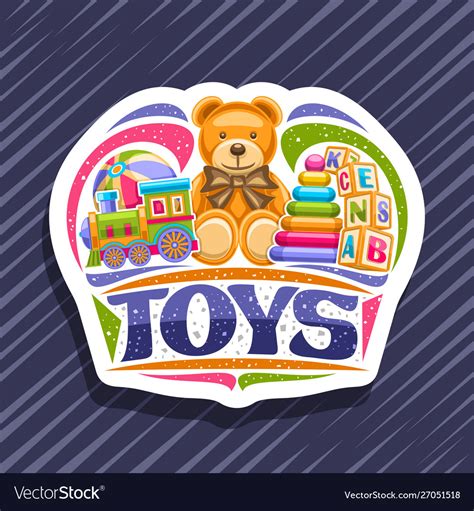 logo  kids toys royalty  vector image vectorstock