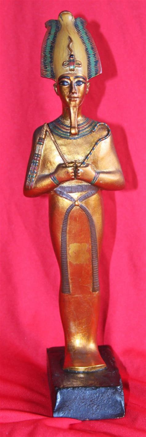 1997 agi artisans guildinternational osiris egyptian god statue
