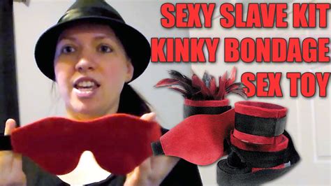 sexy slave pleasure kit kinky bondage sex toy bdsm toy kit review