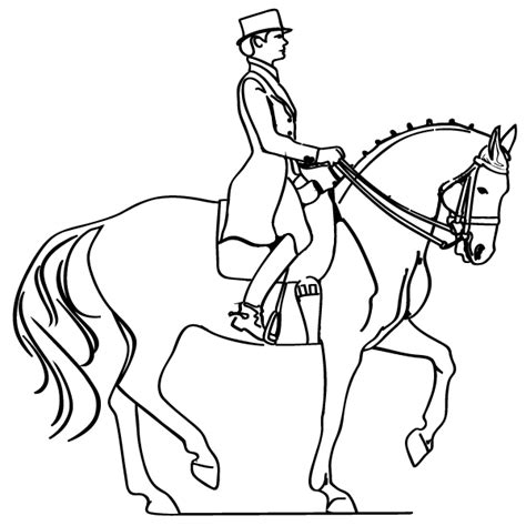 horse  rider coloring page babadoodle