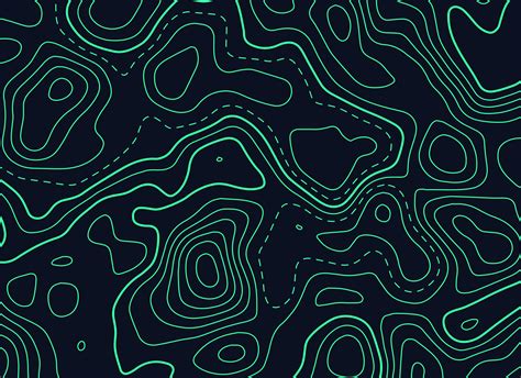 dark background  green topographic contour map   vector art stock graphics