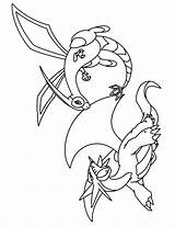 Pokemon Flygon Ausmalbilder Kleurplaten Avancee Salamence Coloriages Picgifs Animaatjes Malvorlagen sketch template