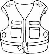 Chaleco Dibujo Chalecos Colete Colorir Lifejacket Vest Template Maestros Recursos Páginas Fieltro Erken Eğitim Prendas sketch template