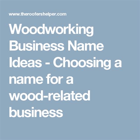 woodworking business  ideas choosing     wood related