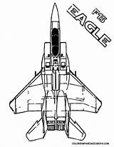 Coloring Pages Force Air Airplane Military Top Planes Yescoloring Jets Colouring Color Fighter Kids Eagle Printables Boys Print Drawing Sheets sketch template