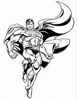 Superman Coloring Pages Flying Printable Color Print Birthday Coloring2print sketch template