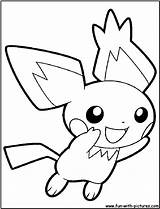 Pichu Coloring Pages Pokemon Drawing Pikachu Fun Printable Color Getcolorings Getdrawings sketch template