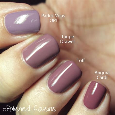 Purple Comparisons Mauve Nails Gel Nail Colors Trendy Nails