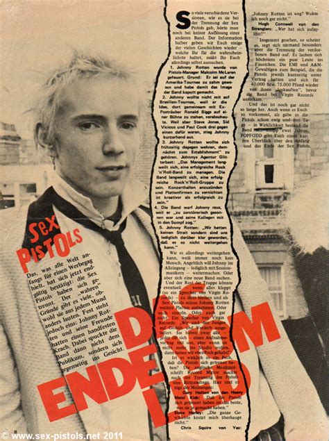 God Save The Sex Pistols West Germany Popfoto Magazine