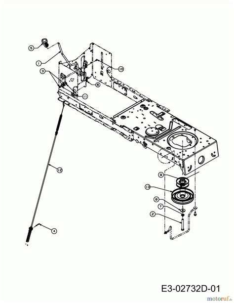 mtd lawn tractors  rl acf  deck engagement engine pulley spareparts