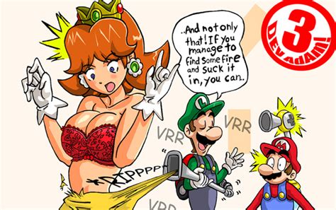 Mario Luigi Princess Daisy And F L U D D Mario And 1