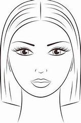 Croqui Rosto Maquiagem Maquiar Rostos Doll Desenhar Ilustração Desenho Rostros Boneca Labios Contorno sketch template