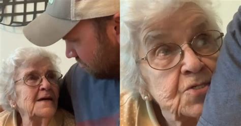 Grandma Cant Keep It Together When She Tells Her Grandson That She